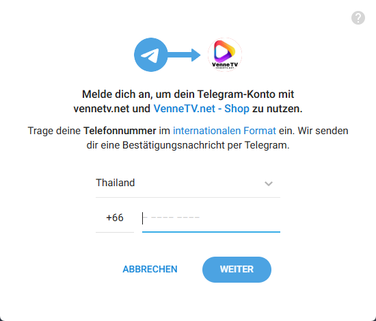 Telefonnummer eingeben