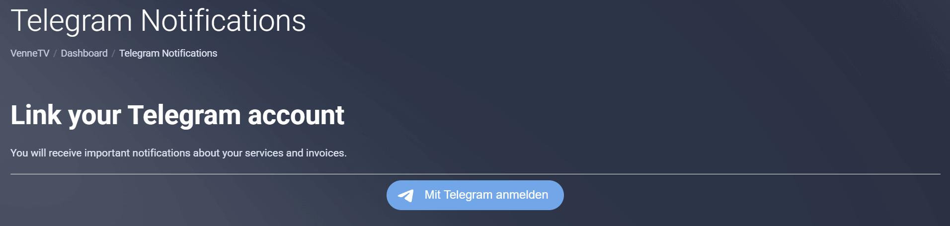 Sign in with Telegram